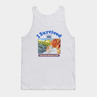 I Survived Hwy 550 Colorado, San Juan Skyway Tank Top